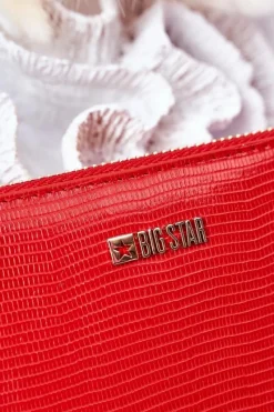 Clearance Big Star Shoes Mały Portfel Big Star HH674008 Czerwony