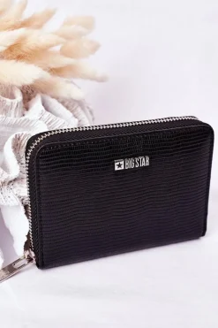 Discount Mały Portfel Big Star HH674007 Czarny Portfele
