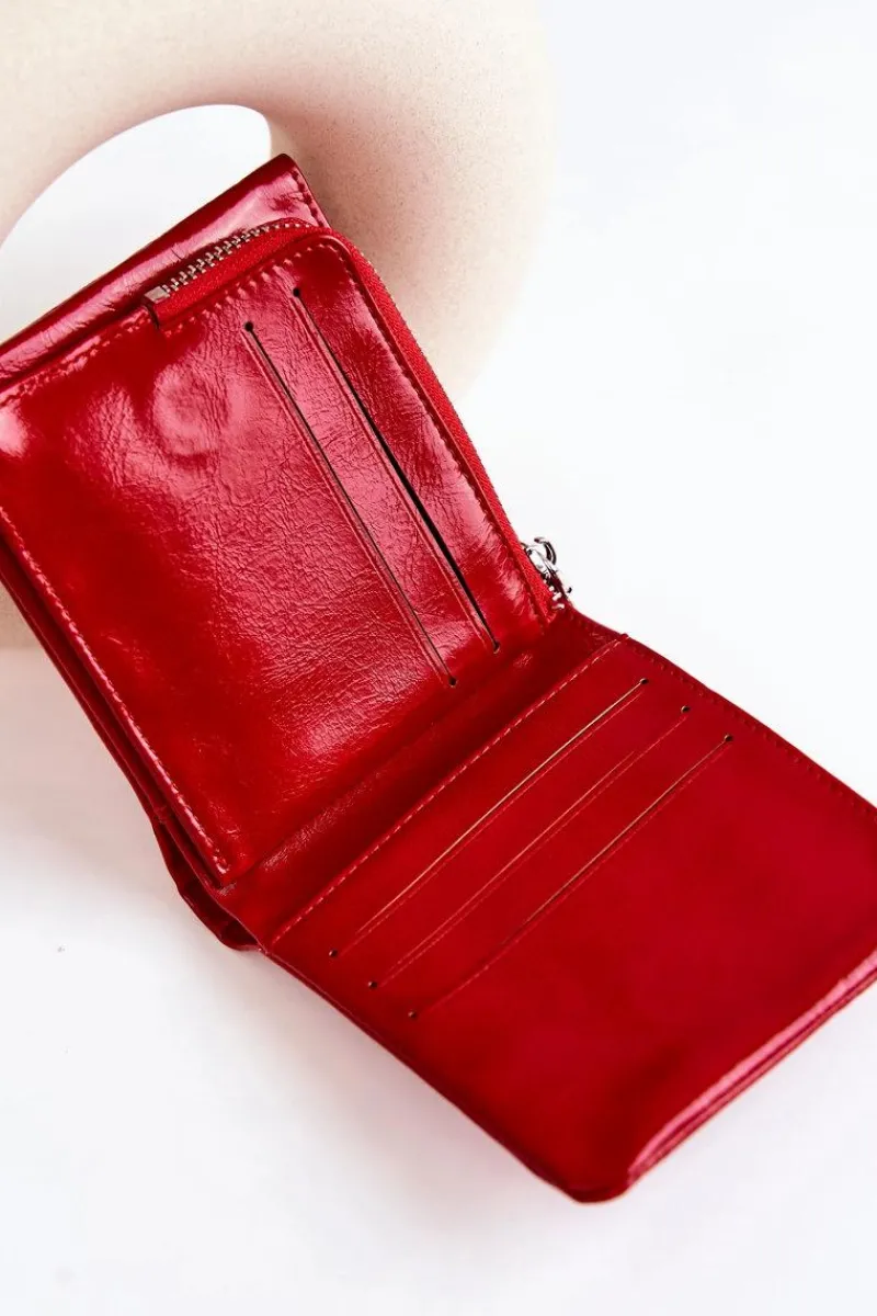 Best Boto Mały Portfel Na Magnes Czerwony Damaris