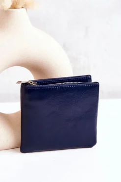 New Mały Portfel Na Magnes Granatowy Damaris Portfele