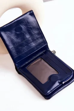 New Mały Portfel Na Magnes Granatowy Damaris Portfele