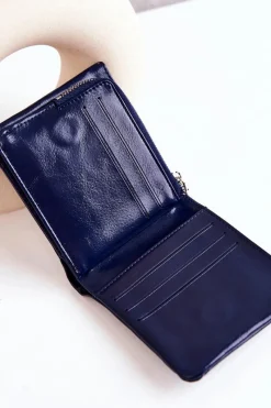 New Mały Portfel Na Magnes Granatowy Damaris Portfele