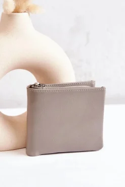 New Mały Portfel Na Magnes Szary Damaris Portfele