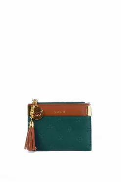 Portfele>Boto Mały Skórzany Portfel Niebiesko-Brązowy Calyp