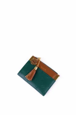 Portfele>Boto Mały Skórzany Portfel Niebiesko-Brązowy Calyp