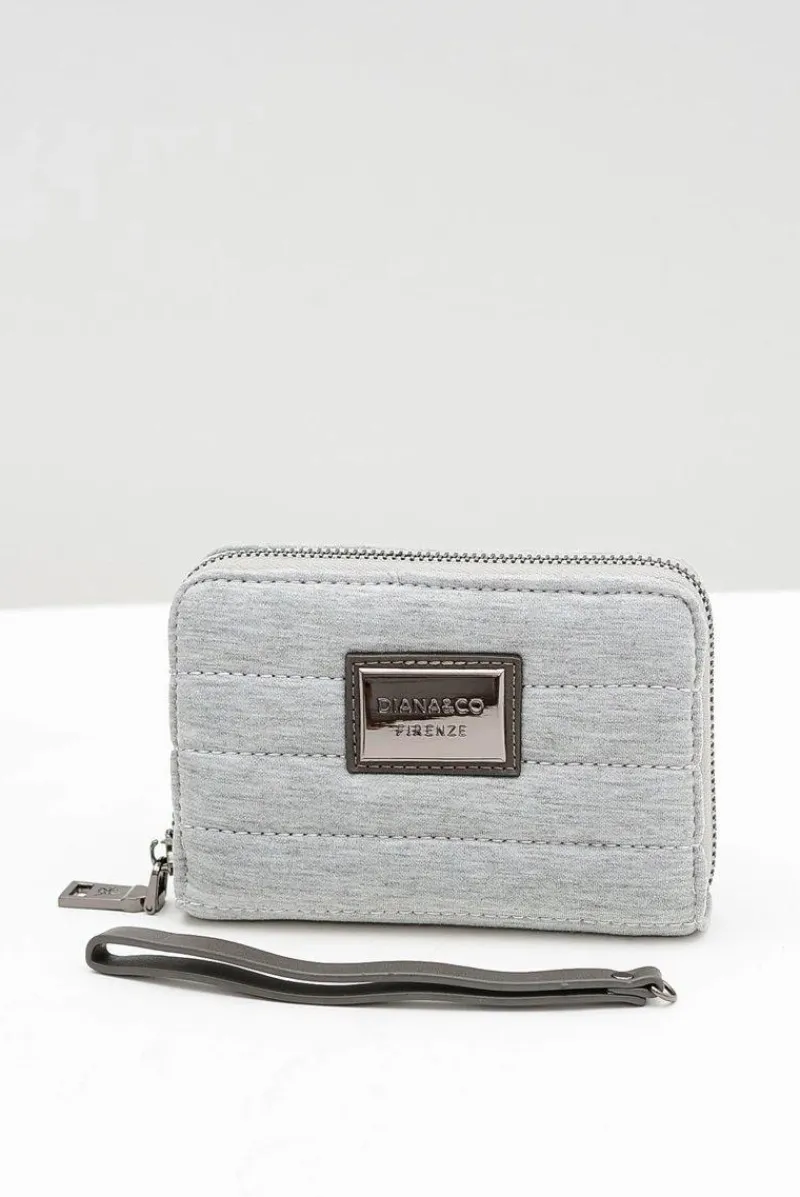 Clearance Mały Szary Damski Portfel DIANA&CO Portfele