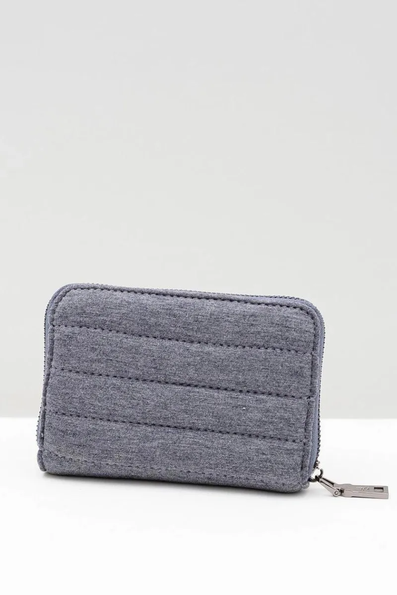 New Boto Mały Szary Damski Portfel Jeans DIANA&CO