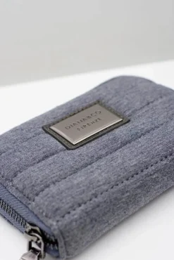 New Boto Mały Szary Damski Portfel Jeans DIANA&CO