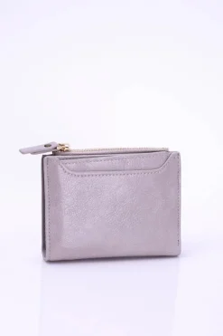 Sale Boto Mały Szary Portfel Damski Złoty Zamek