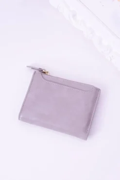 Sale Boto Mały Szary Portfel Damski Złoty Zamek