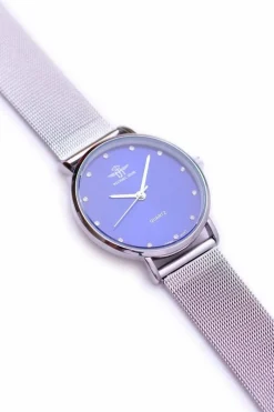 Outlet Damski Srebrny Zegarek Bransoleta Ferrou Zegarki