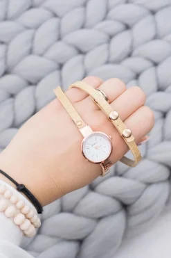 Outlet Boto Miedziany Zegarek Damski Podwójny Pasek