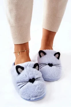 Online Evento Miękkie Papcie Kotki Z Uszami Niebieskie Distty