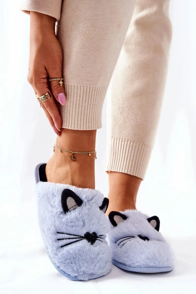 Online Evento Miękkie Papcie Kotki Z Uszami Niebieskie Distty