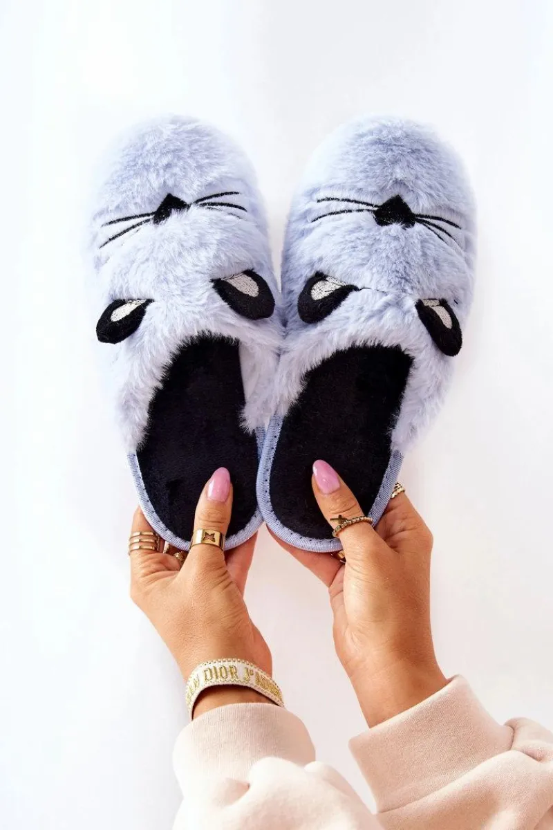 Online Evento Miękkie Papcie Kotki Z Uszami Niebieskie Distty