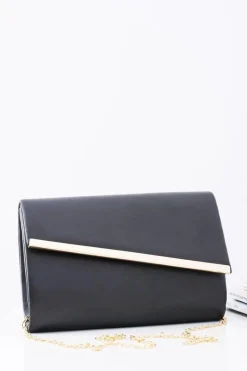 Kopertówki>Boto Modna Damska Licowa Czarna Kopertówka Na Ramię Do Ręki