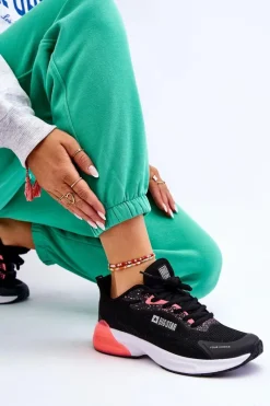 New Modne Buty Sportowe Memory Foam System Big Star LL274318 Czarne Damskie Buty Sportowe Big Star|Sneakersy Damskie