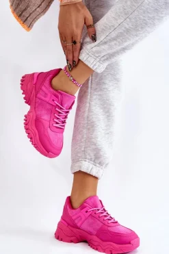 Boto Modne Buty Sportowe Sneakersy Fuksja Frezio