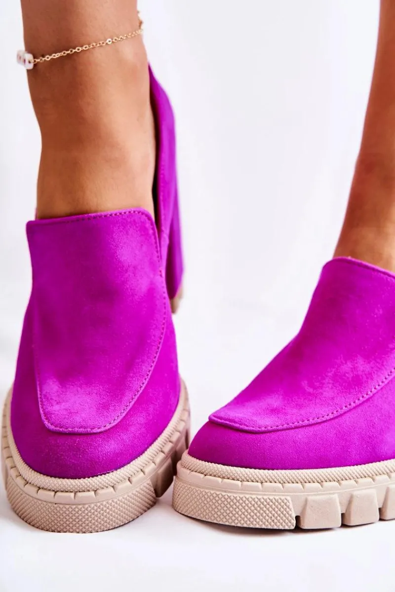 Czółenka Na Platformie|Czółenka Zamszowe>Boto Modne Czółenka Na Platformie Lewski Shoes 3196 Fuksja