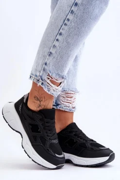 Hot Modne Damskie Buty Sportowe Z Siateczką Czarne Venice Damskie Sneakersy Damskie