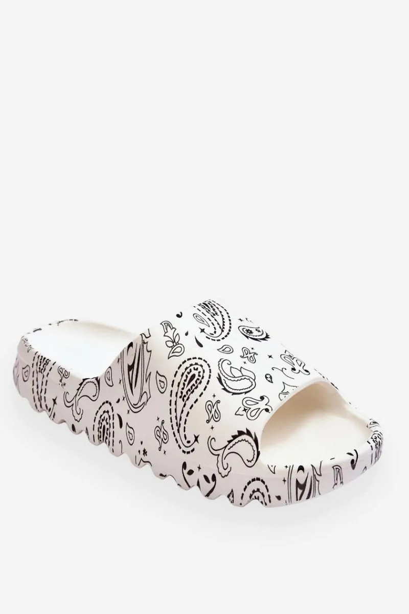 Klapki Na Platformie>Boto Modne Damskie Klapki Na Masywnej Platformie Białe Lorette