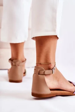 Best Modne Damskie Sandały L4953-04 Multikolor Damskie Sandały Płaskie