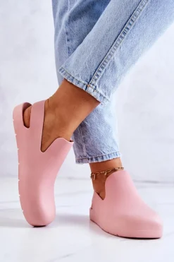 Sandały Gumowe|Klapki Damskie Klasyczne></noscript>Boto Modne Gumowe Chodaki Różowe Meriko