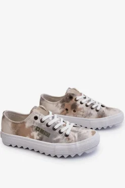 Discount Modne Niskie Trampki Big Star LL274043 Biało-Szare Damskie Trampki Damskie Big Star|Trampki Damskie Niskie