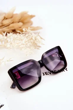 Online PRIUS Modne Okulary Przeciwsłoneczne V219 Czarno-Szare