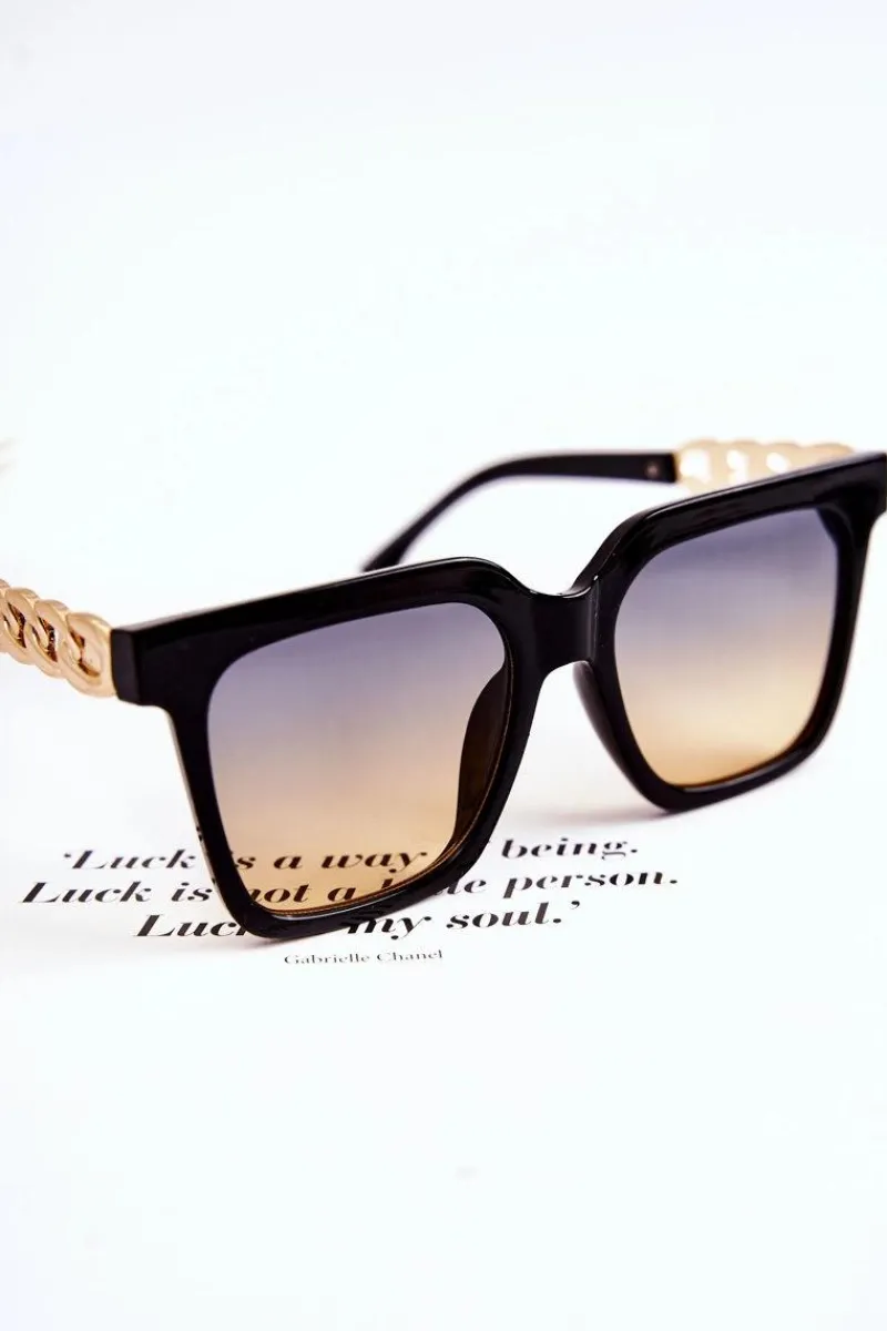 Okulary>Boto Modne Okulary Przeciwsłoneczne Ombre V120043 Czarne