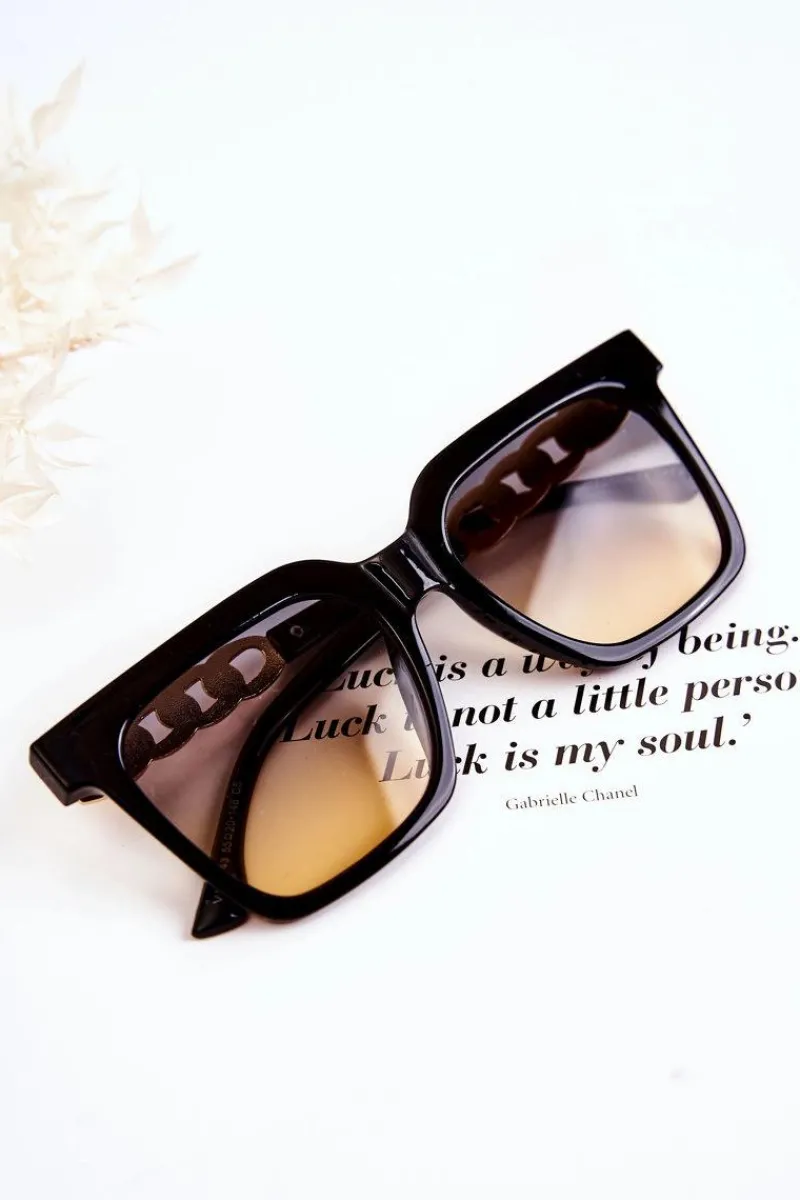 Okulary>Boto Modne Okulary Przeciwsłoneczne Ombre V120043 Czarne