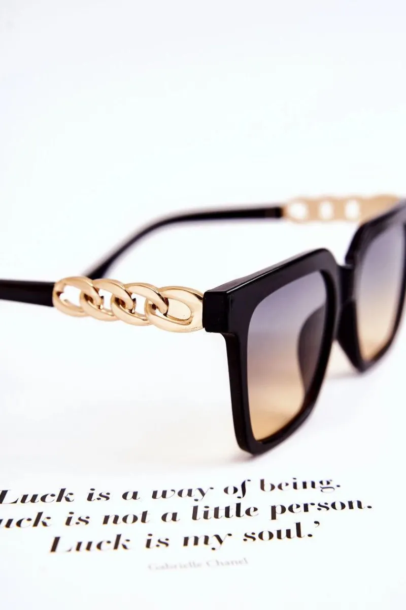 Okulary>Boto Modne Okulary Przeciwsłoneczne Ombre V120043 Czarne