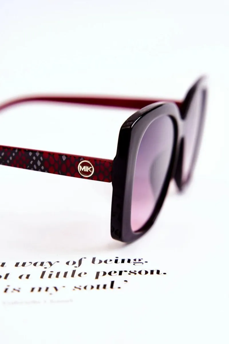 Best Boto Modne Okulary Przeciwsłoneczne M2321 Czarno-Czerwone