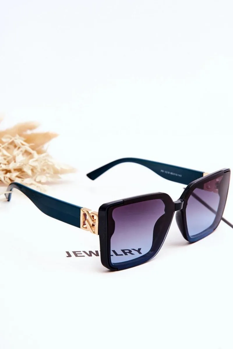 Okulary>PRIUS Modne Okulary Przeciwsłoneczne V219 Czarno-Zielone