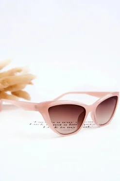 Online Boto Modne Okulary Przeciwsłoneczne Kocie Oko V090169 Różowe