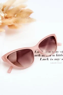 Online Boto Modne Okulary Przeciwsłoneczne Kocie Oko V090169 Różowe