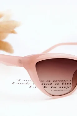 Online Boto Modne Okulary Przeciwsłoneczne Kocie Oko V090169 Różowe