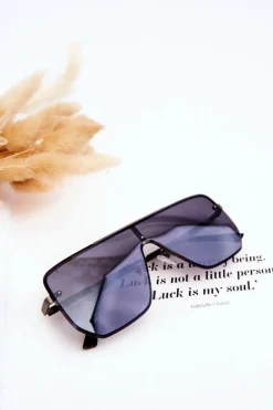 Outlet Modne Okulary Przeciwsłoneczne 400UV Prius V310 Grafitowo-Czarne Okulary