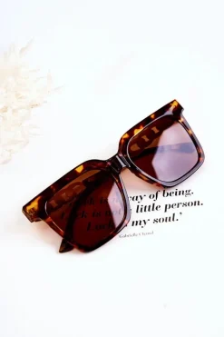 Discount Boto Modne Okulary Przeciwsłoneczne Marmurkowe V120043 Brązowe