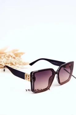 Clearance Modne Okulary Przeciwsłoneczne V219 Czarno-Granatowe Okulary