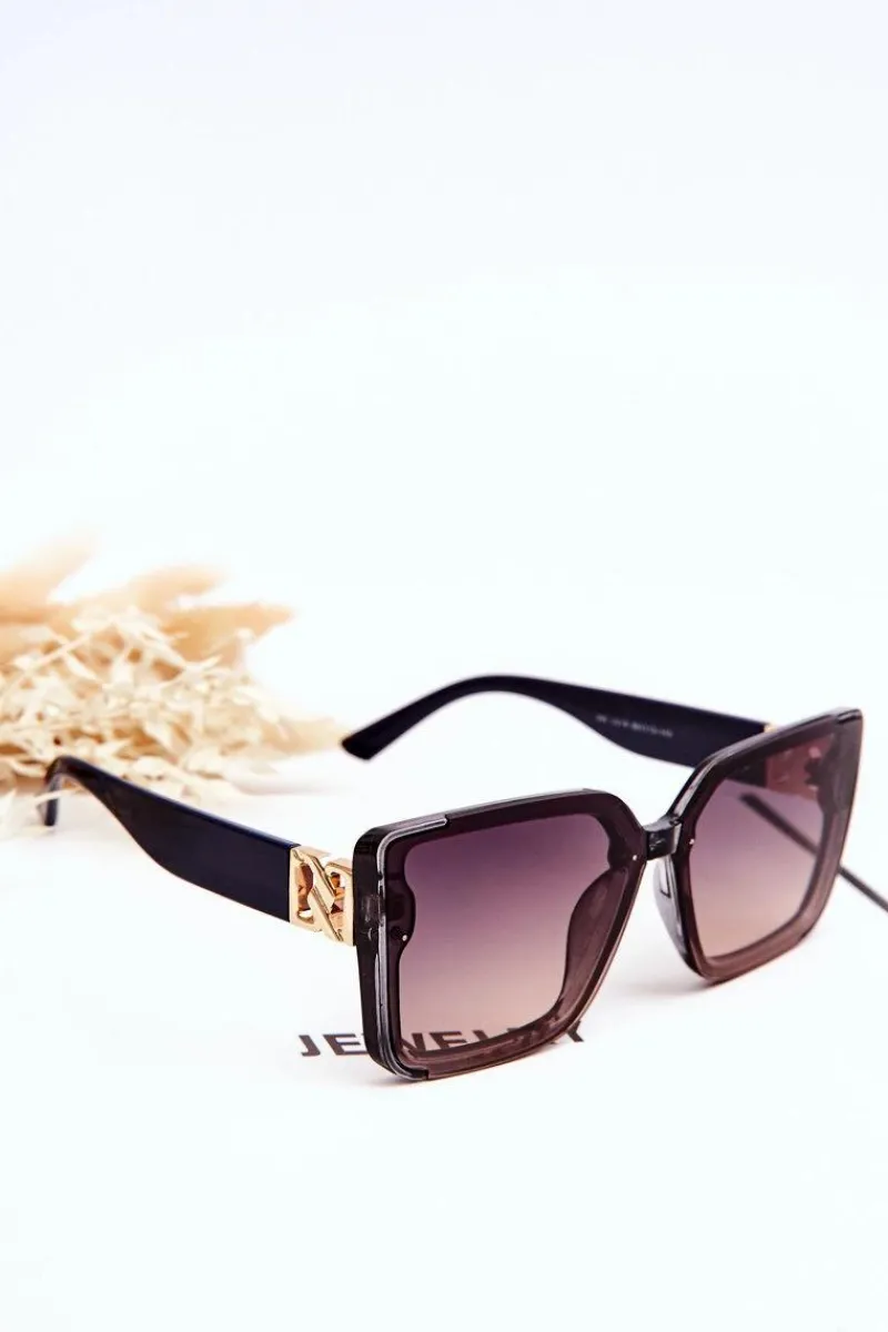 Clearance Modne Okulary Przeciwsłoneczne V219 Czarno-Granatowe Okulary