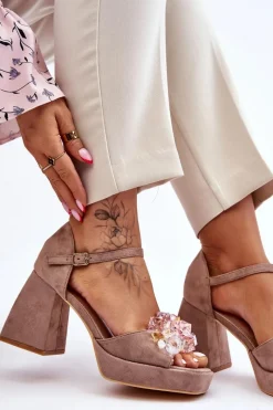 Sandały Na Obcasie><noscript><img width=