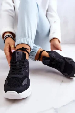 Buty Sportowe Big Star></noscript>Big Star Shoes Modne Sneakersy Buty Sportowe Big Star JJ274598 Czarne