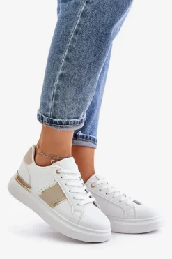 Buty Sportowe Na Platformie|Sneakersy Damskie></noscript>Boto Modne Sneakersy Damskie Na Platformie Z Eko Skóry Beżowe Nevisase