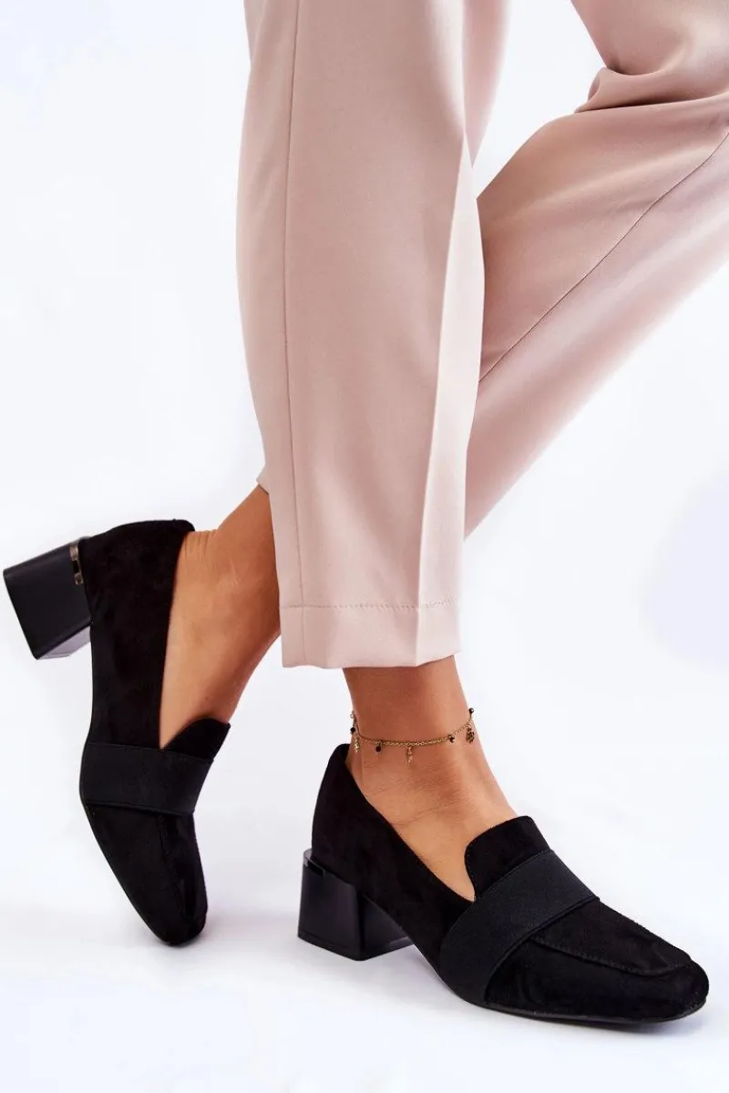 Clearance Boto Modne Zamszowe Czółenka La.Fi 230033B-SU Czarne