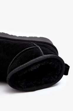 Best Modne Zamszowe Niskie Śniegowce Czarne Nucca Damskie Śniegowce Damskie