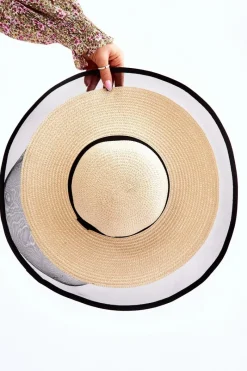 New Modny Damski Kapelusz Z Siateczką Jasnobeżowy Okrycia Głowy