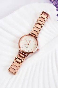 Zegarki>GG Luxe Modny Damski Zegarek Różowe Złoto