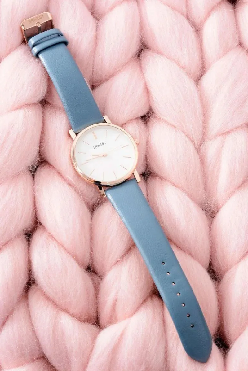 Hot Ernest Modny Skórzany Damski Zegarek