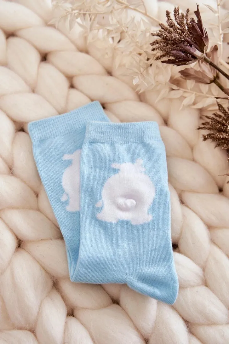 Skarpetki|Skarpetki>Just Play Młodzieżowe Bawełniane Skarpetki Biały Miś Miętowe Zielony